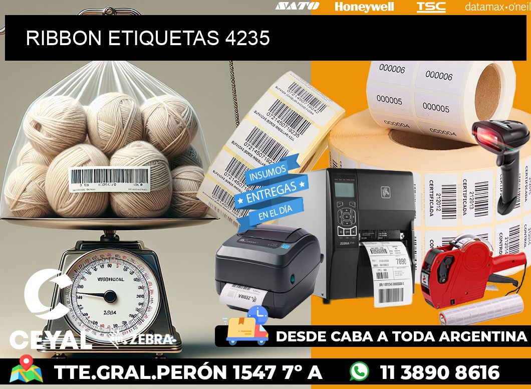 RIBBON ETIQUETAS 4235