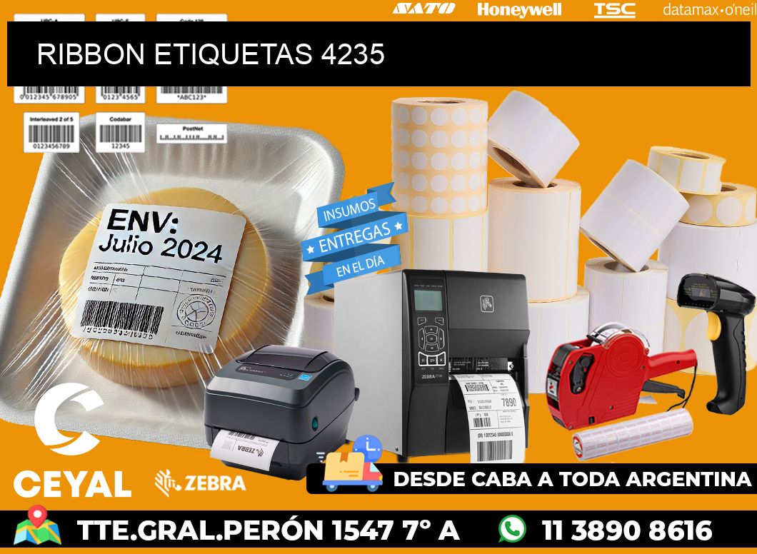 RIBBON ETIQUETAS 4235