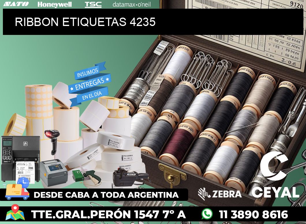RIBBON ETIQUETAS 4235