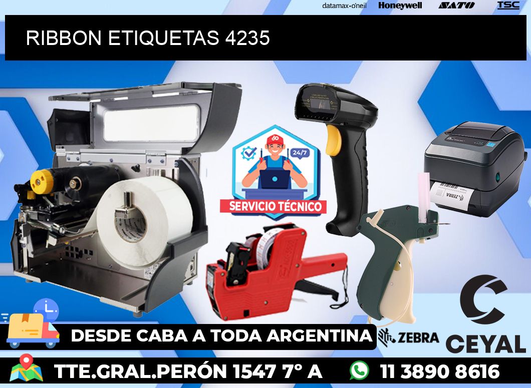 RIBBON ETIQUETAS 4235