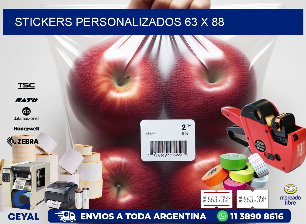 STICKERS PERSONALIZADOS 63 x 88