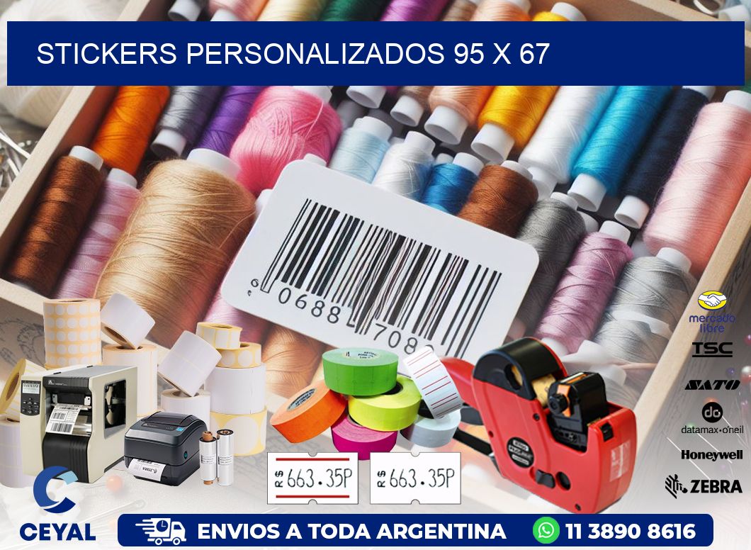 STICKERS PERSONALIZADOS 95 x 67