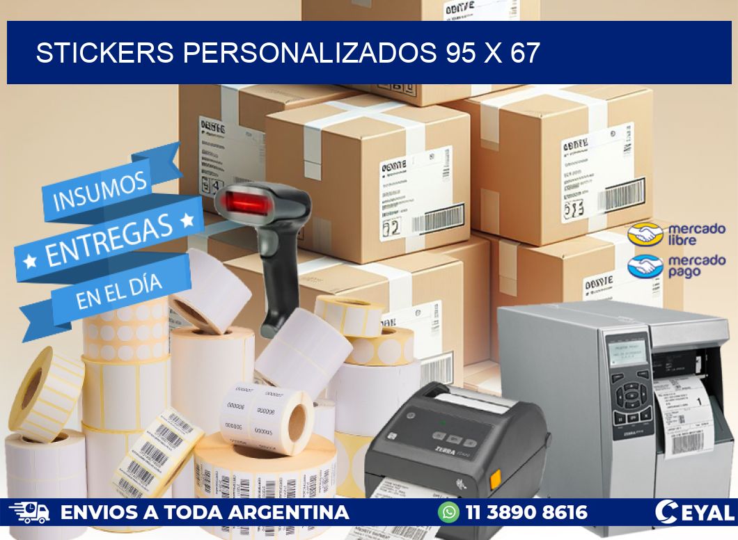 STICKERS PERSONALIZADOS 95 x 67