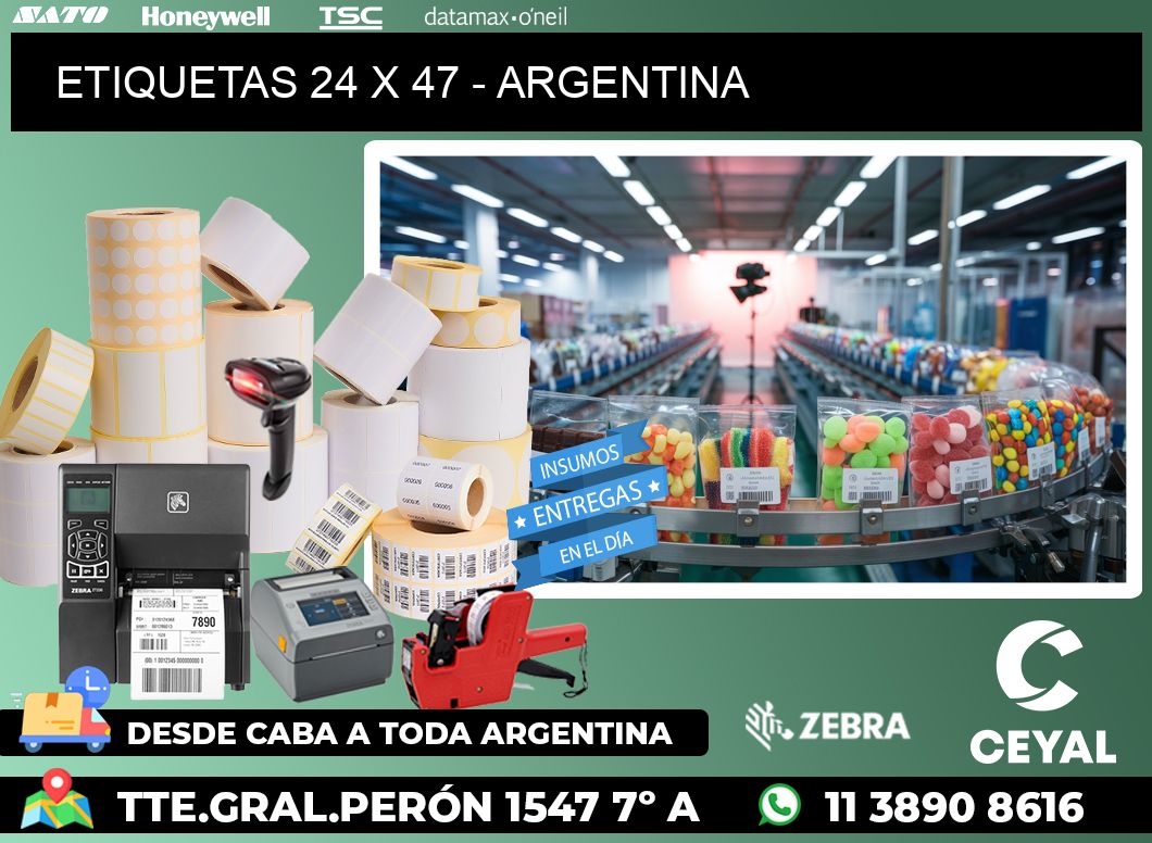 ETIQUETAS 24 x 47 - ARGENTINA