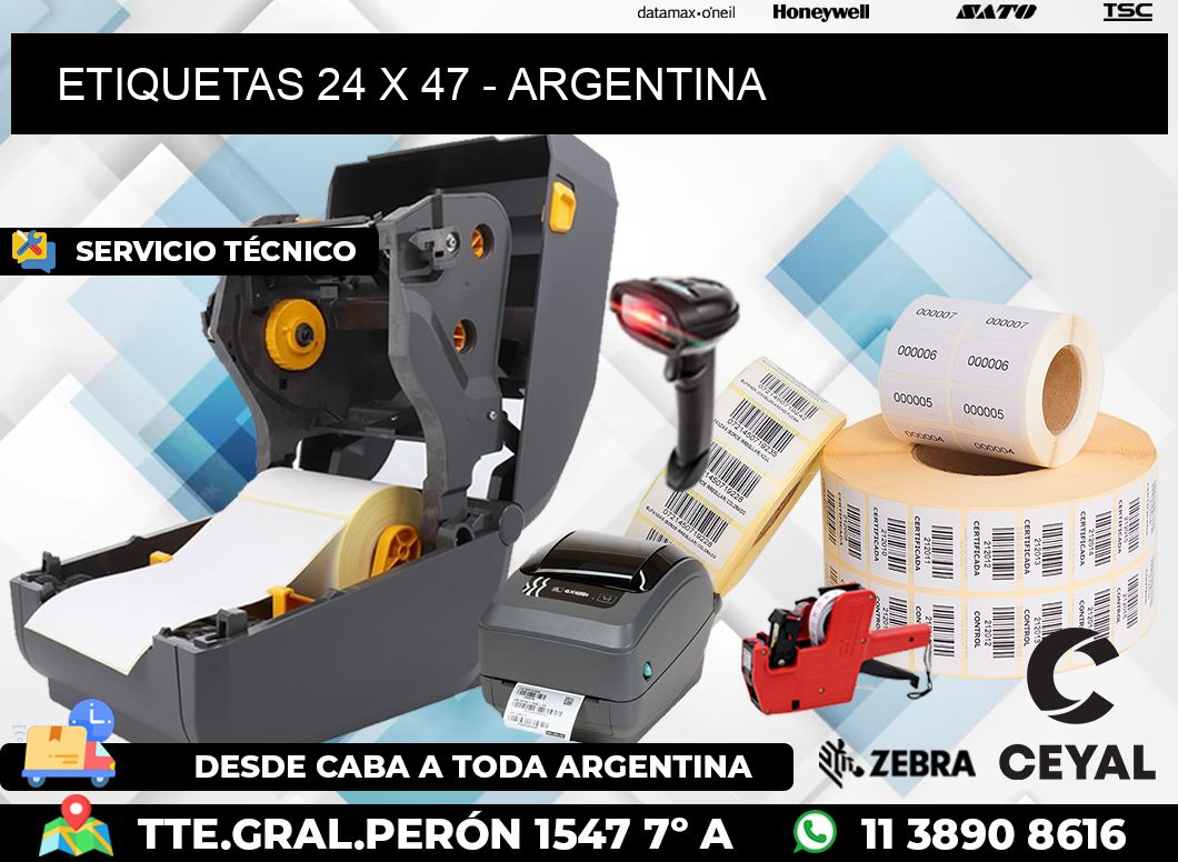 ETIQUETAS 24 x 47 - ARGENTINA