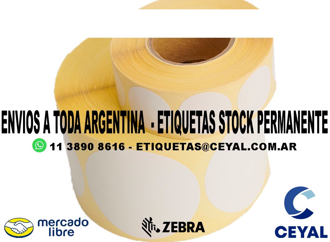 ETIQUETAS 26 x 64 - ARGENTINA ENVIOS X REMISE