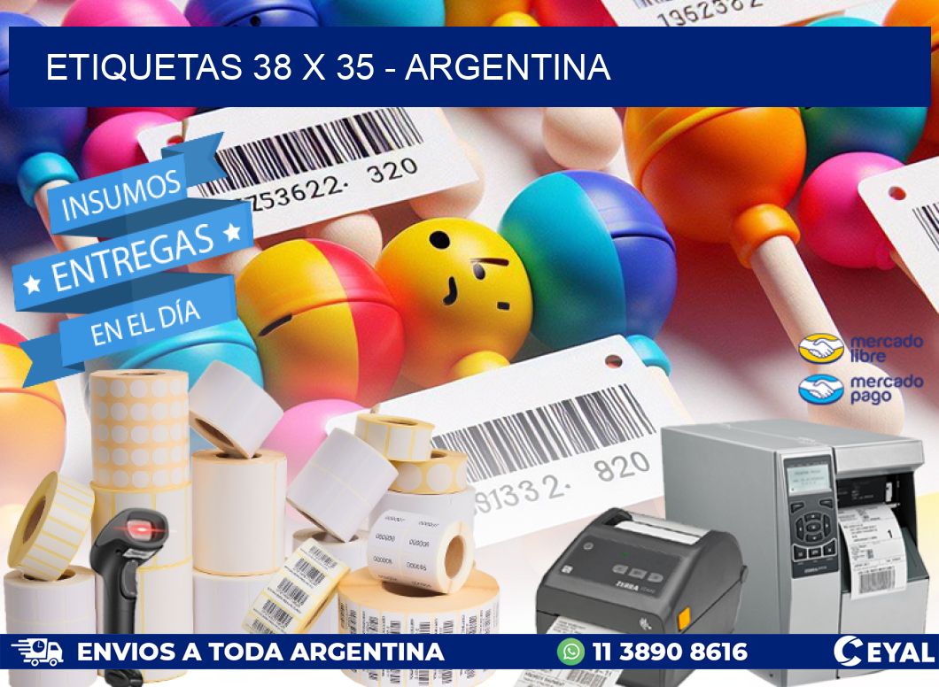 ETIQUETAS 38 x 35 - ARGENTINA