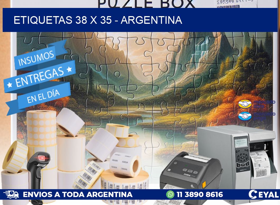 ETIQUETAS 38 x 35 - ARGENTINA