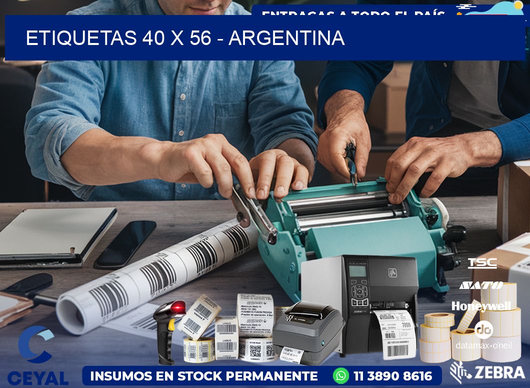 ETIQUETAS 40 x 56 - ARGENTINA