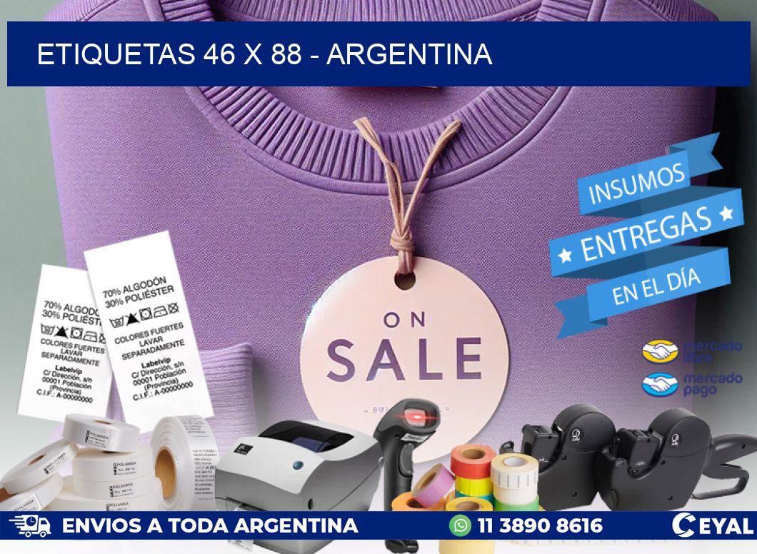 ETIQUETAS 46 x 88 - ARGENTINA