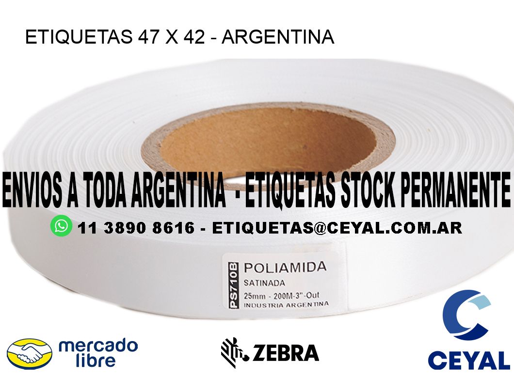 ETIQUETAS 47 x 42 - ARGENTINA