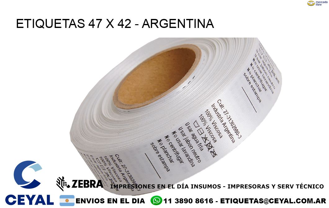 ETIQUETAS 47 x 42 - ARGENTINA