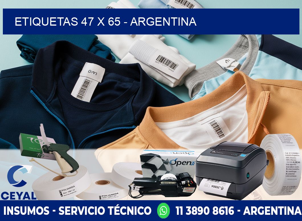 ETIQUETAS 47 x 65 - ARGENTINA