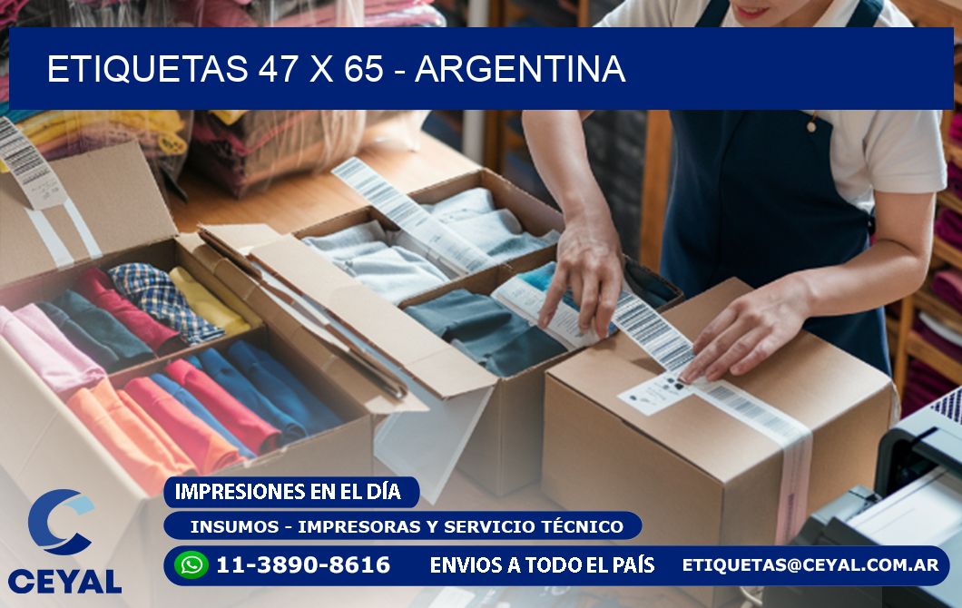 ETIQUETAS 47 x 65 - ARGENTINA