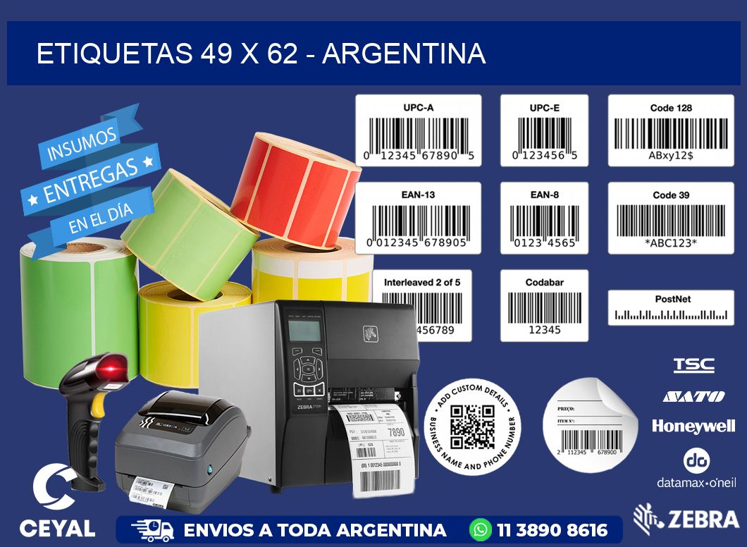 ETIQUETAS 49 x 62 - ARGENTINA