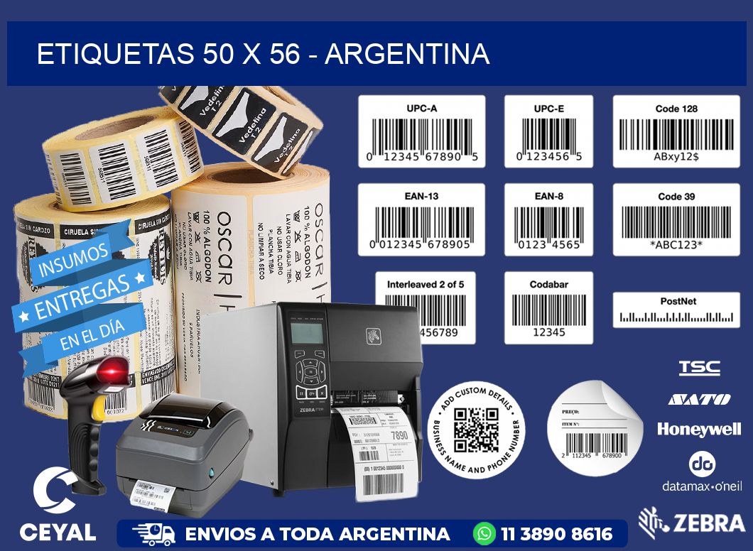 ETIQUETAS 50 x 56 - ARGENTINA