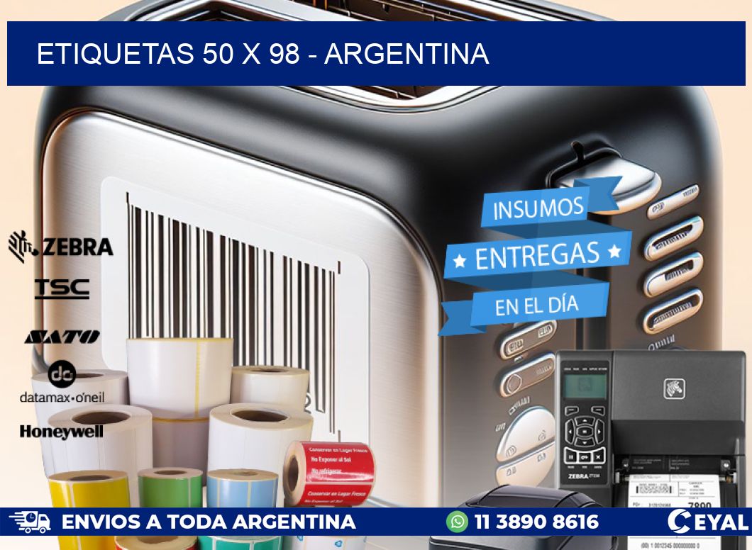 ETIQUETAS 50 x 98 - ARGENTINA