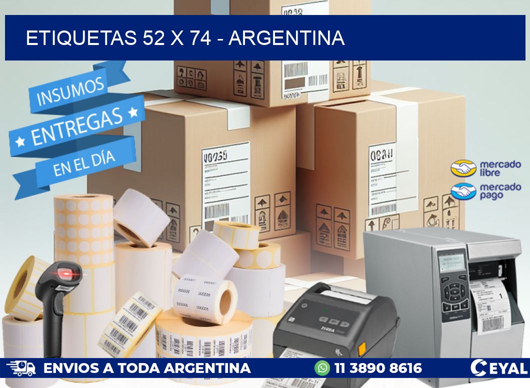 ETIQUETAS 52 x 74 - ARGENTINA