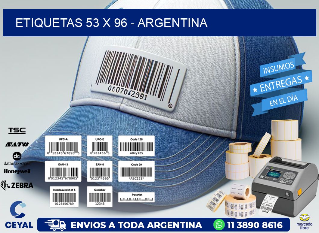 ETIQUETAS 53 x 96 - ARGENTINA