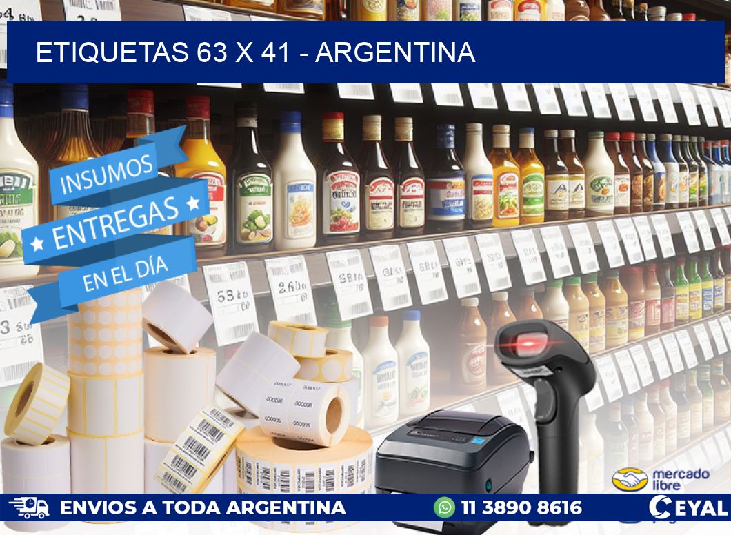 ETIQUETAS 63 x 41 - ARGENTINA