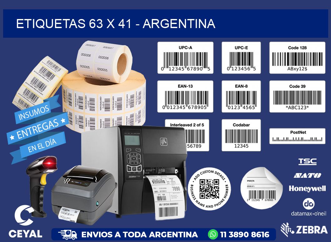 ETIQUETAS 63 x 41 - ARGENTINA