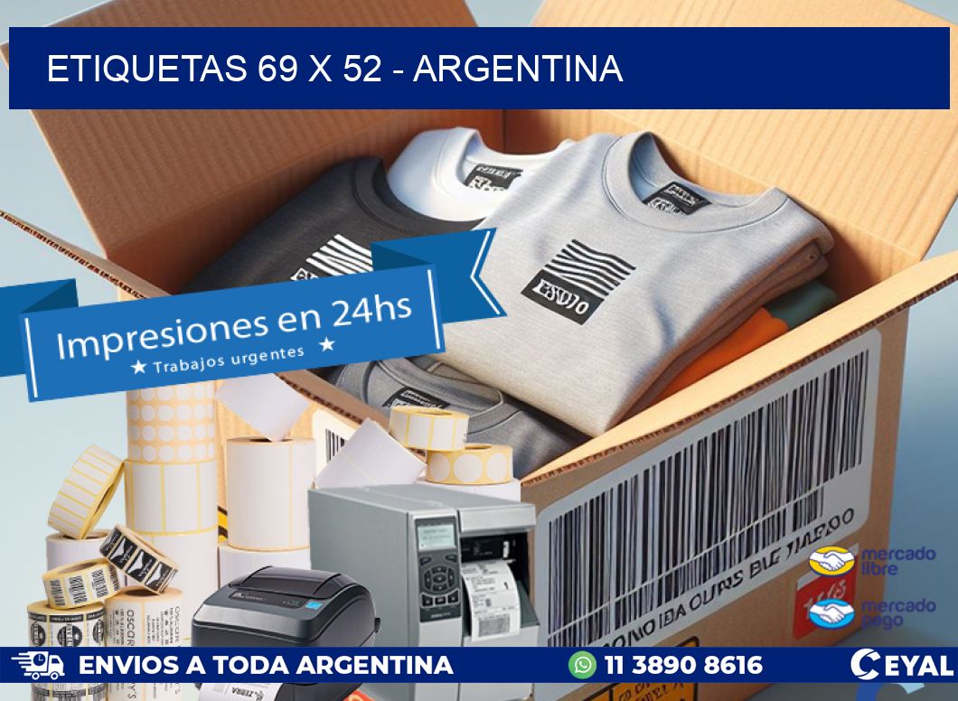 ETIQUETAS 69 x 52 - ARGENTINA