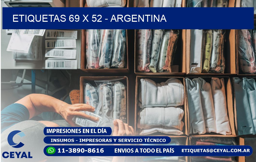 ETIQUETAS 69 x 52 - ARGENTINA