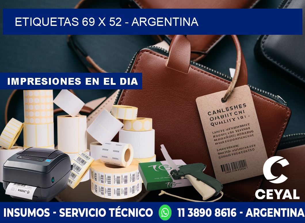 ETIQUETAS 69 x 52 - ARGENTINA