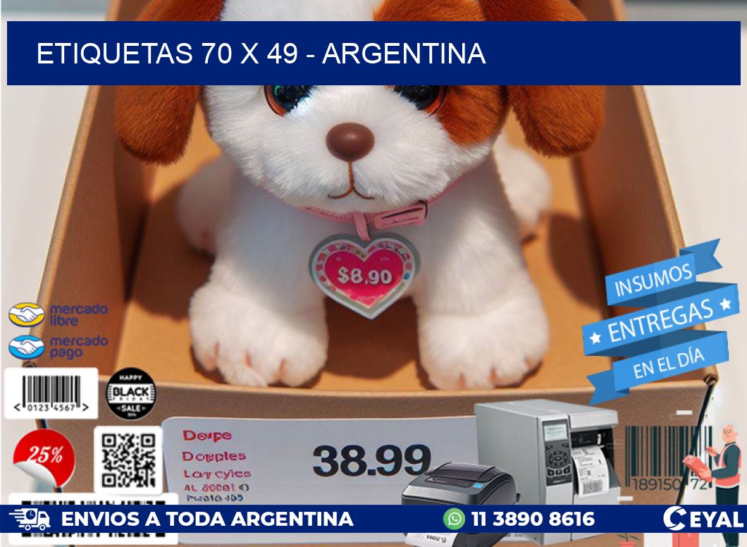 ETIQUETAS 70 x 49 - ARGENTINA