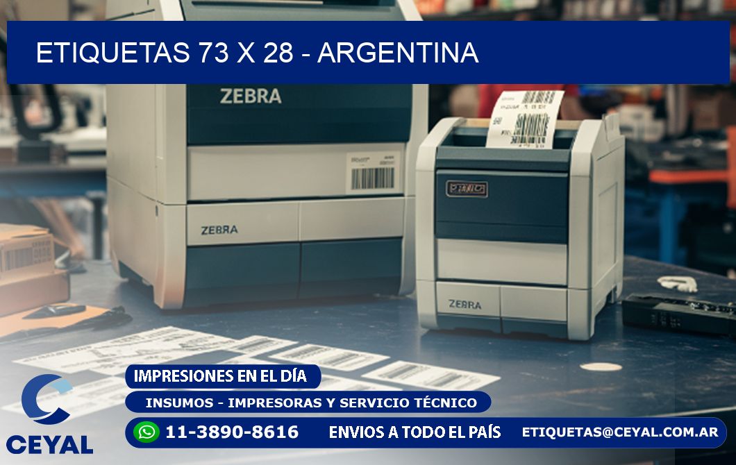 ETIQUETAS 73 x 28 - ARGENTINA