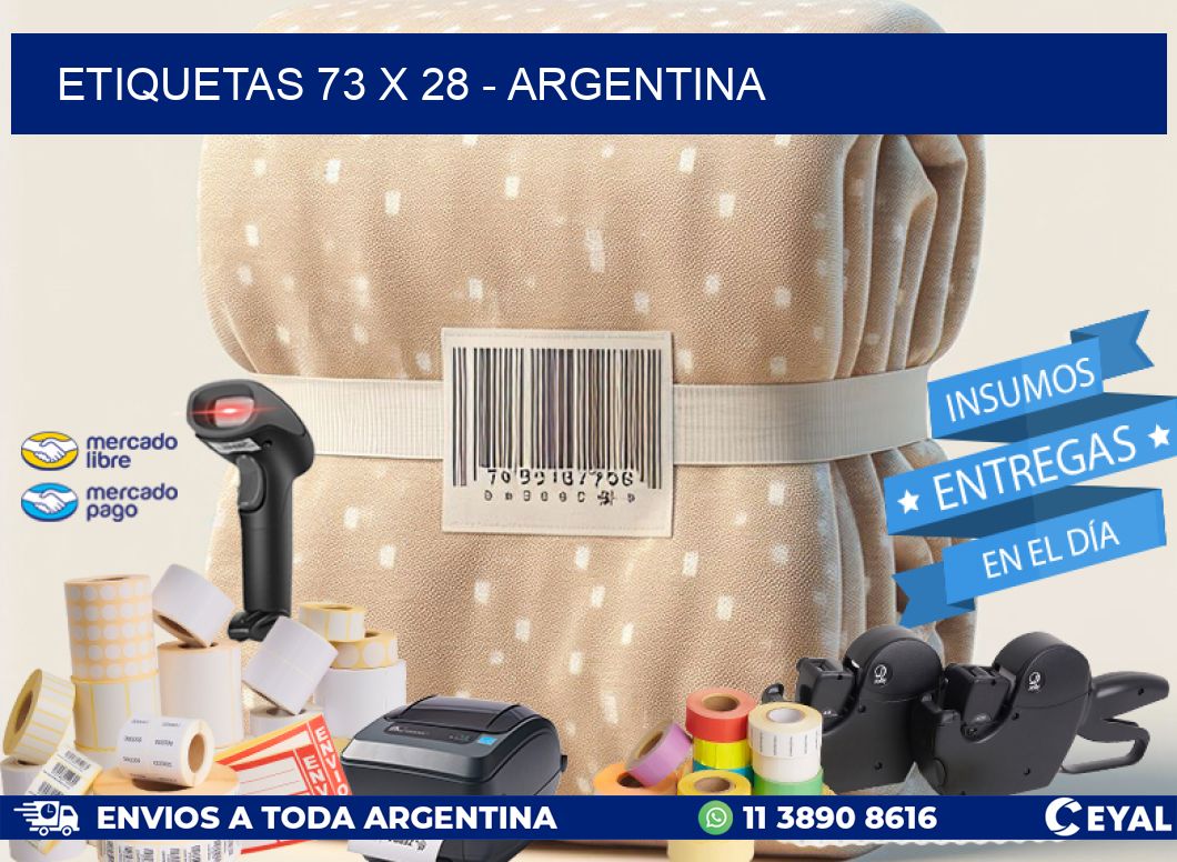 ETIQUETAS 73 x 28 - ARGENTINA