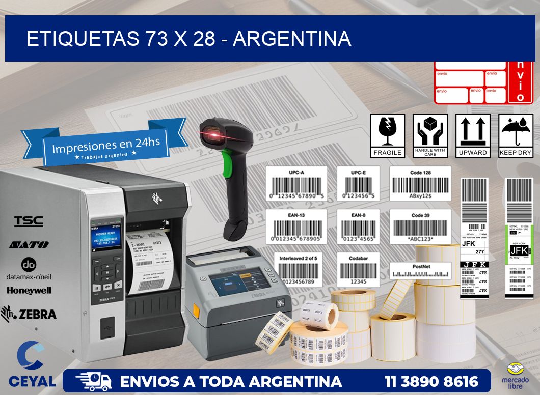 ETIQUETAS 73 x 28 - ARGENTINA