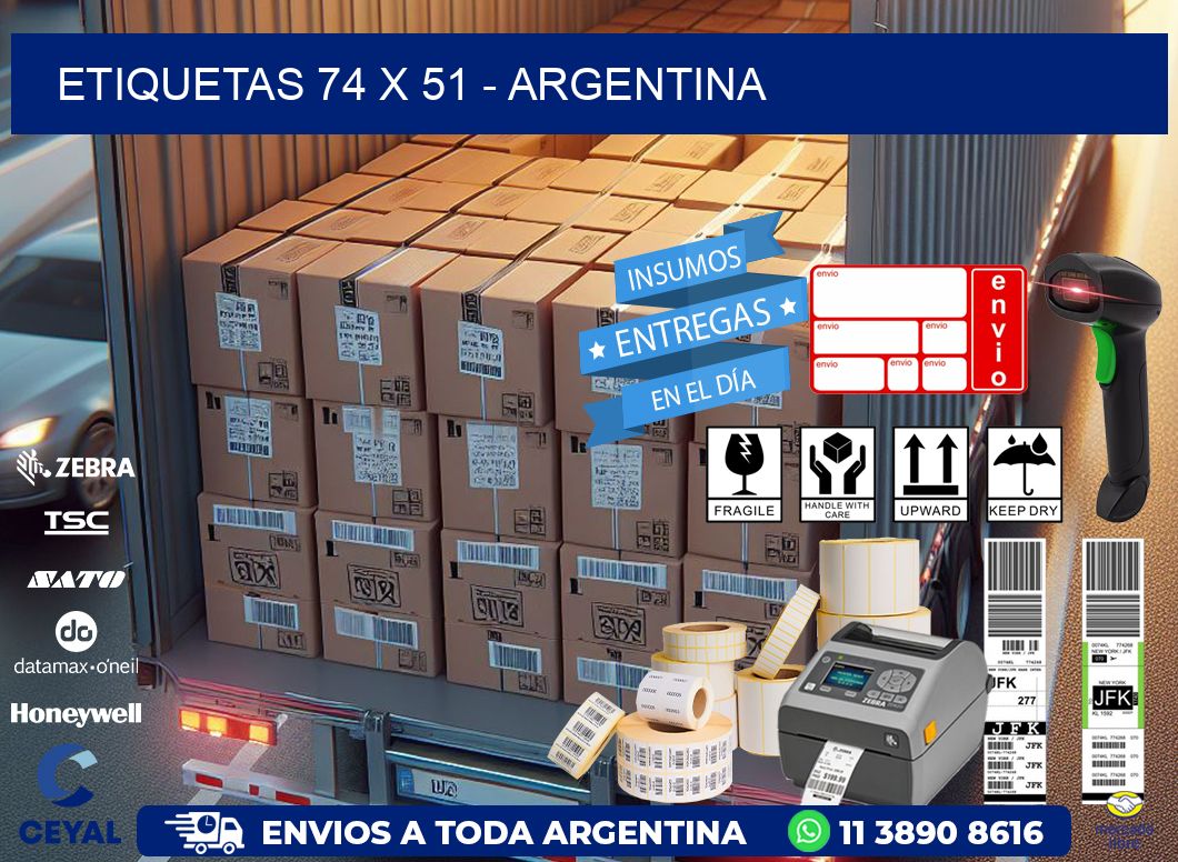 ETIQUETAS 74 x 51 - ARGENTINA