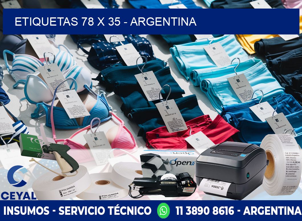 ETIQUETAS 78 x 35 - ARGENTINA