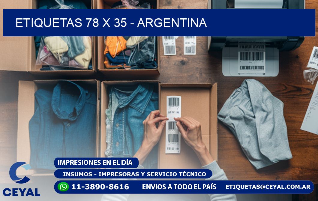 ETIQUETAS 78 x 35 - ARGENTINA