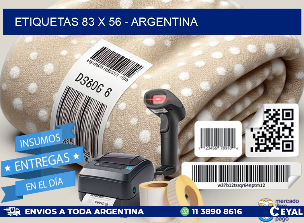 ETIQUETAS 83 x 56 - ARGENTINA