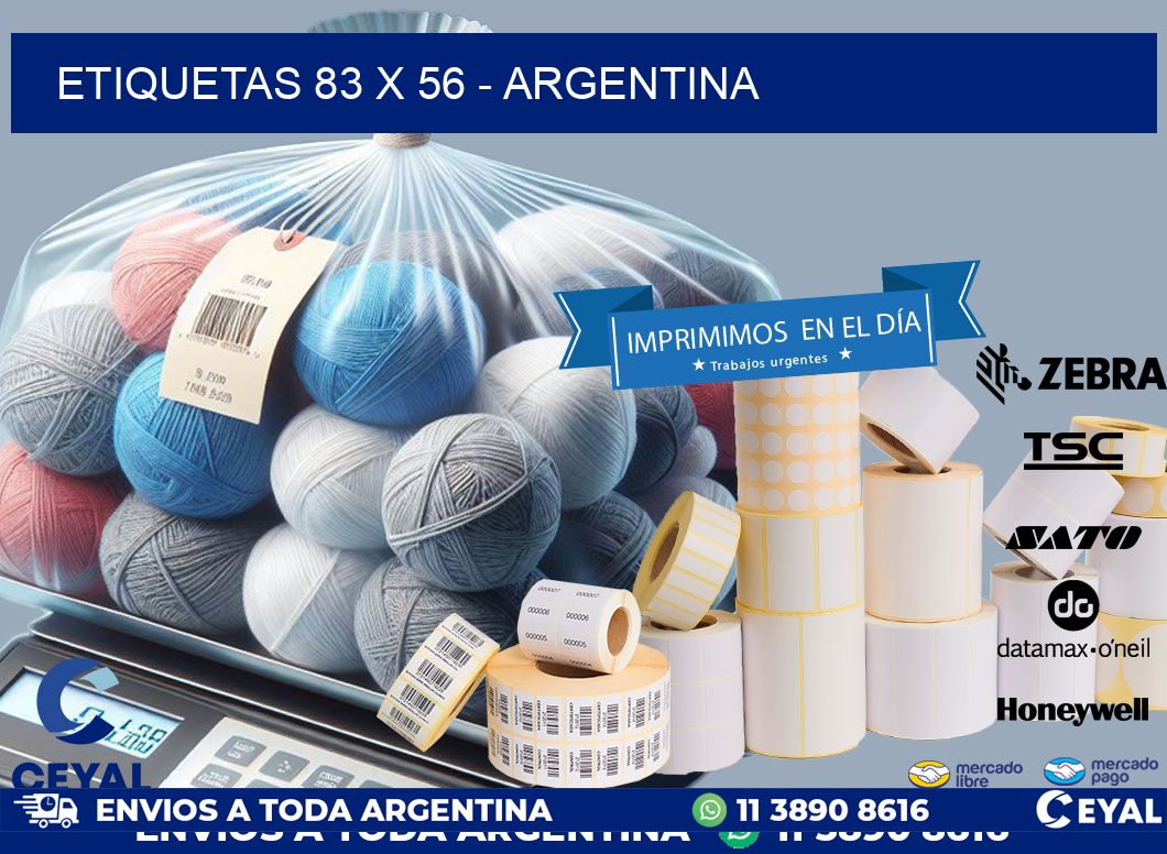 ETIQUETAS 83 x 56 - ARGENTINA