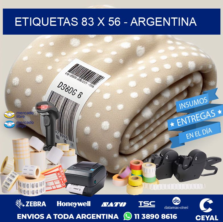 ETIQUETAS 83 x 56 - ARGENTINA