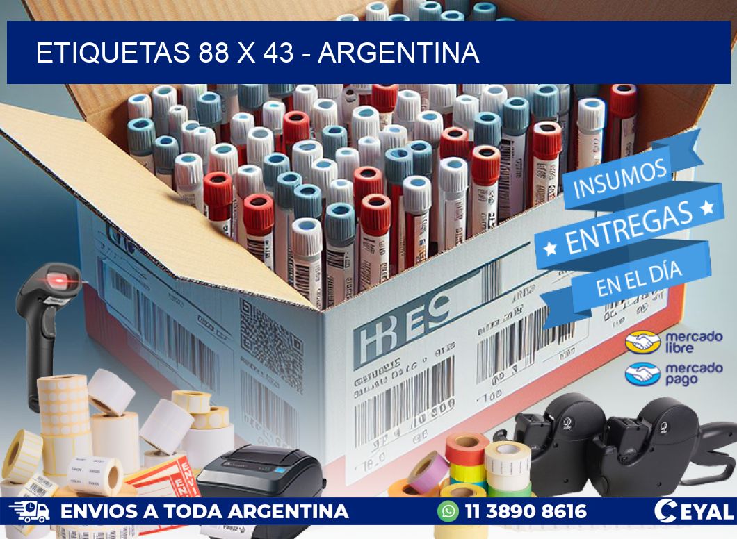 ETIQUETAS 88 x 43 - ARGENTINA