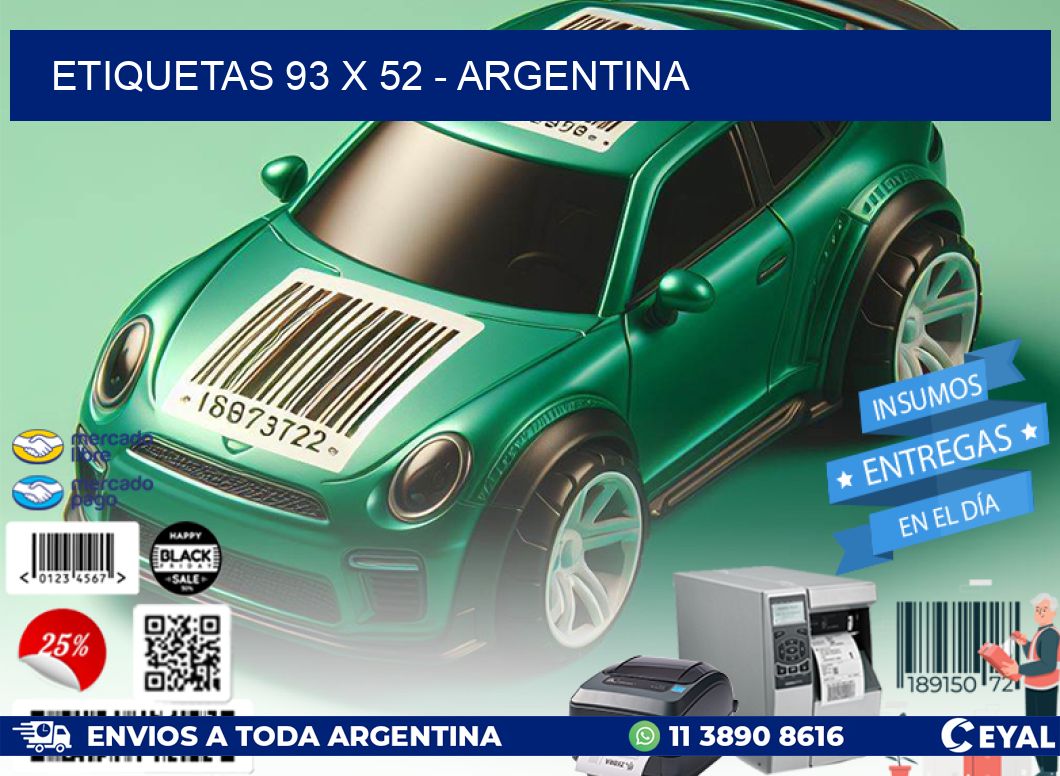 ETIQUETAS 93 x 52 - ARGENTINA