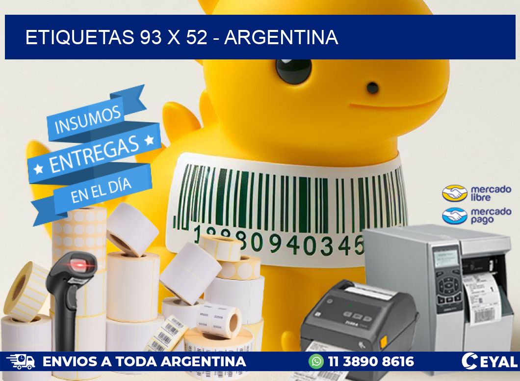ETIQUETAS 93 x 52 - ARGENTINA