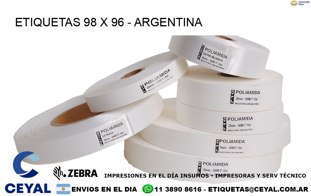 ETIQUETAS 98 x 96 - ARGENTINA