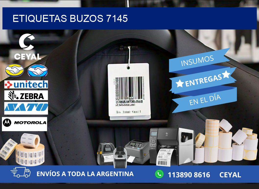 ETIQUETAS BUZOS 7145