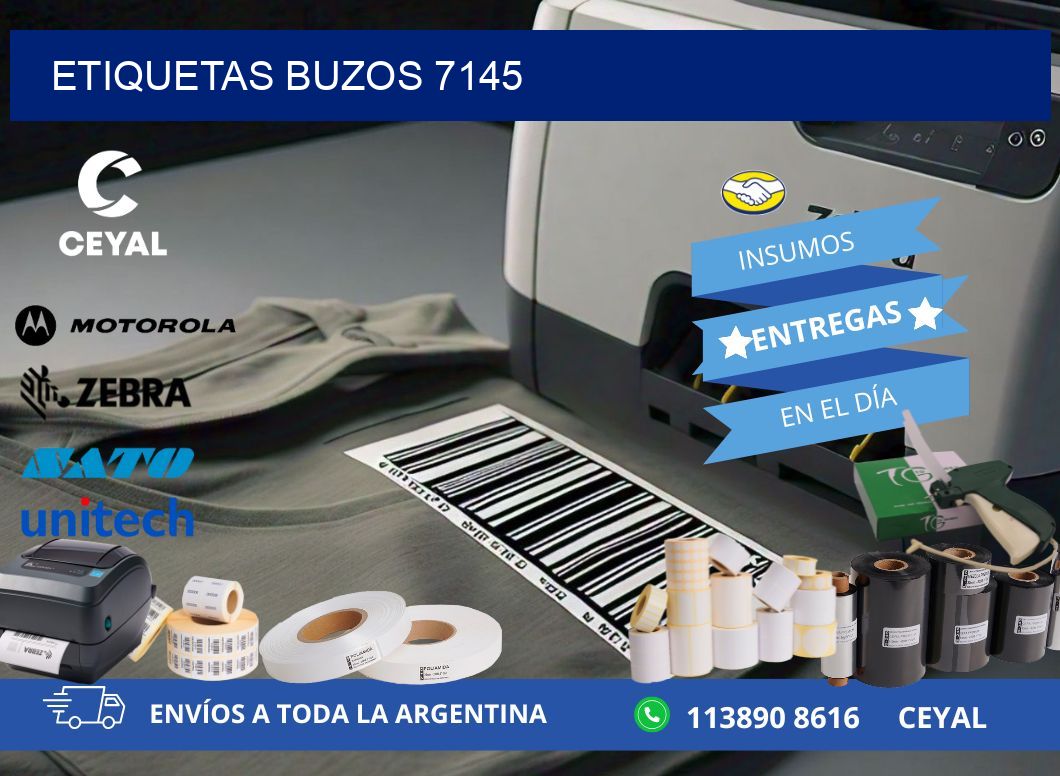 ETIQUETAS BUZOS 7145