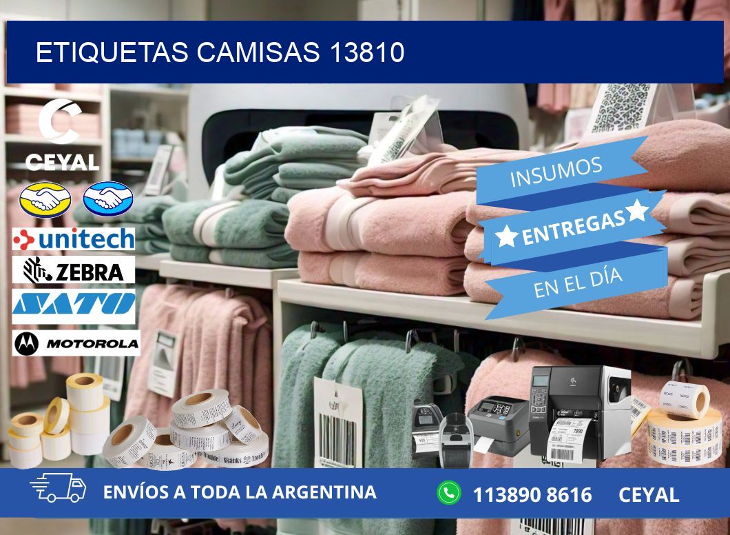 ETIQUETAS CAMISAS 13810