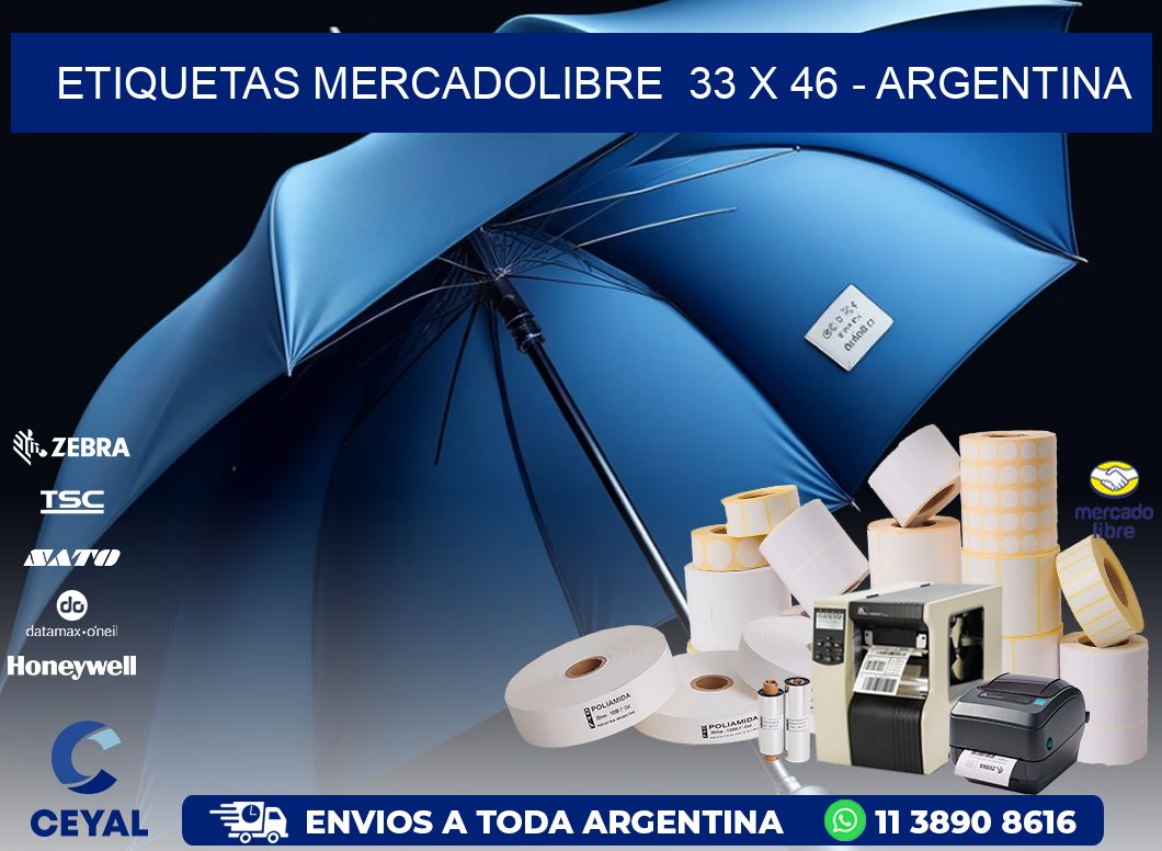 ETIQUETAS MERCADOLIBRE  33 x 46 - ARGENTINA