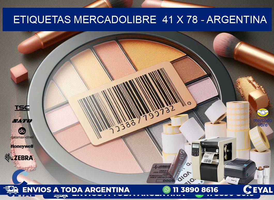 ETIQUETAS MERCADOLIBRE  41 x 78 – ARGENTINA