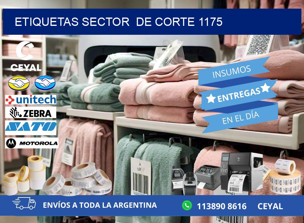 ETIQUETAS SECTOR  DE CORTE 1175