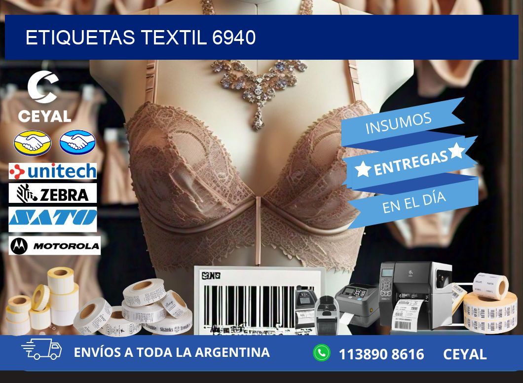 ETIQUETAS TEXTIL 6940