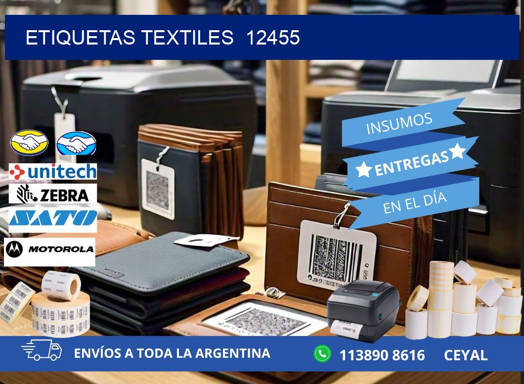 ETIQUETAS TEXTILES  12455